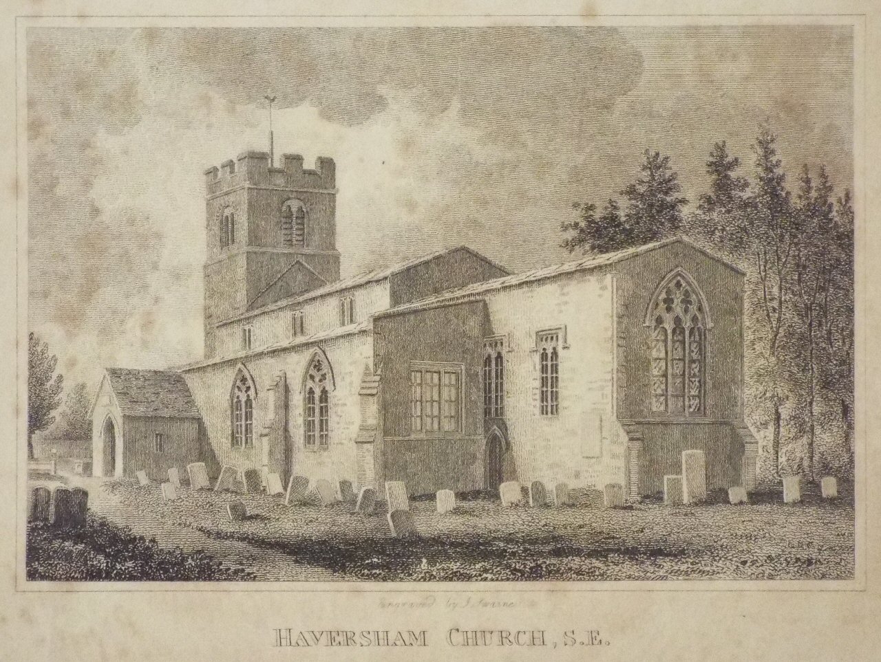 Print - Haversham Church, S. E. - Swaine